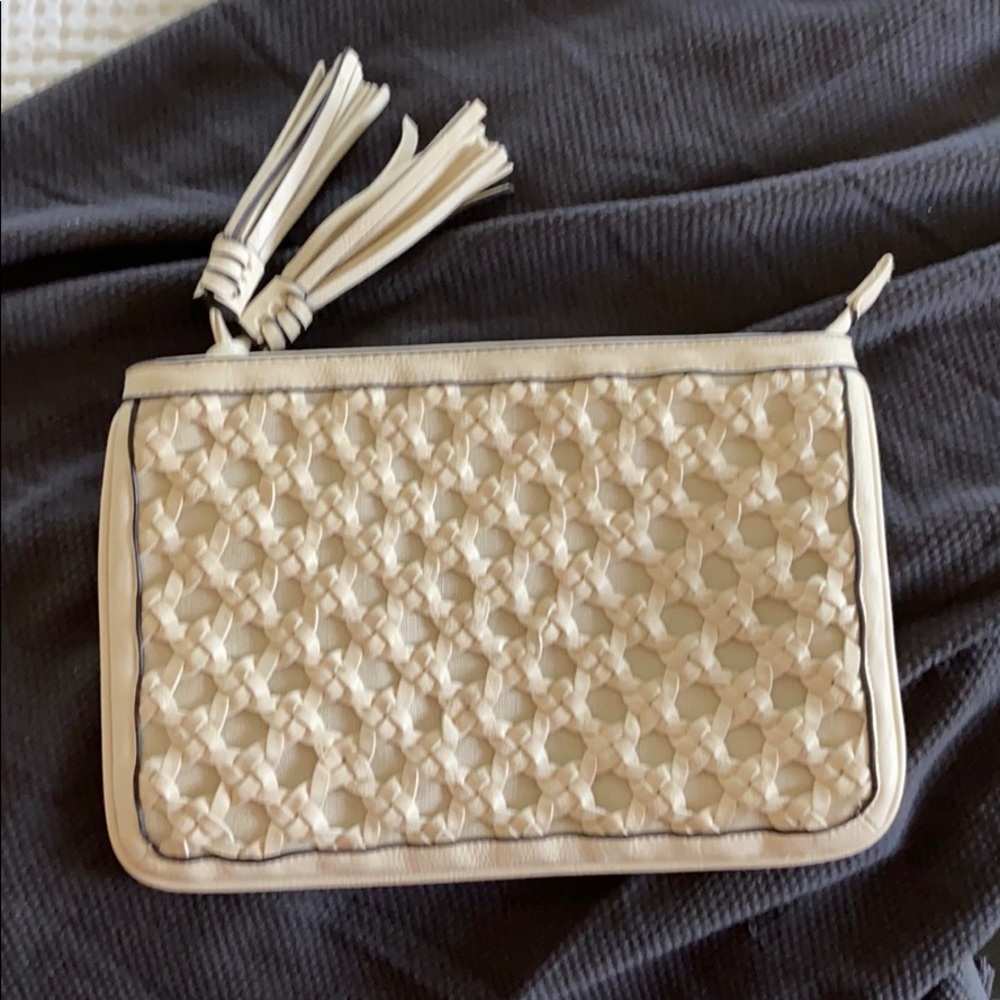 Big Buddha clutch bag in the color Bone.